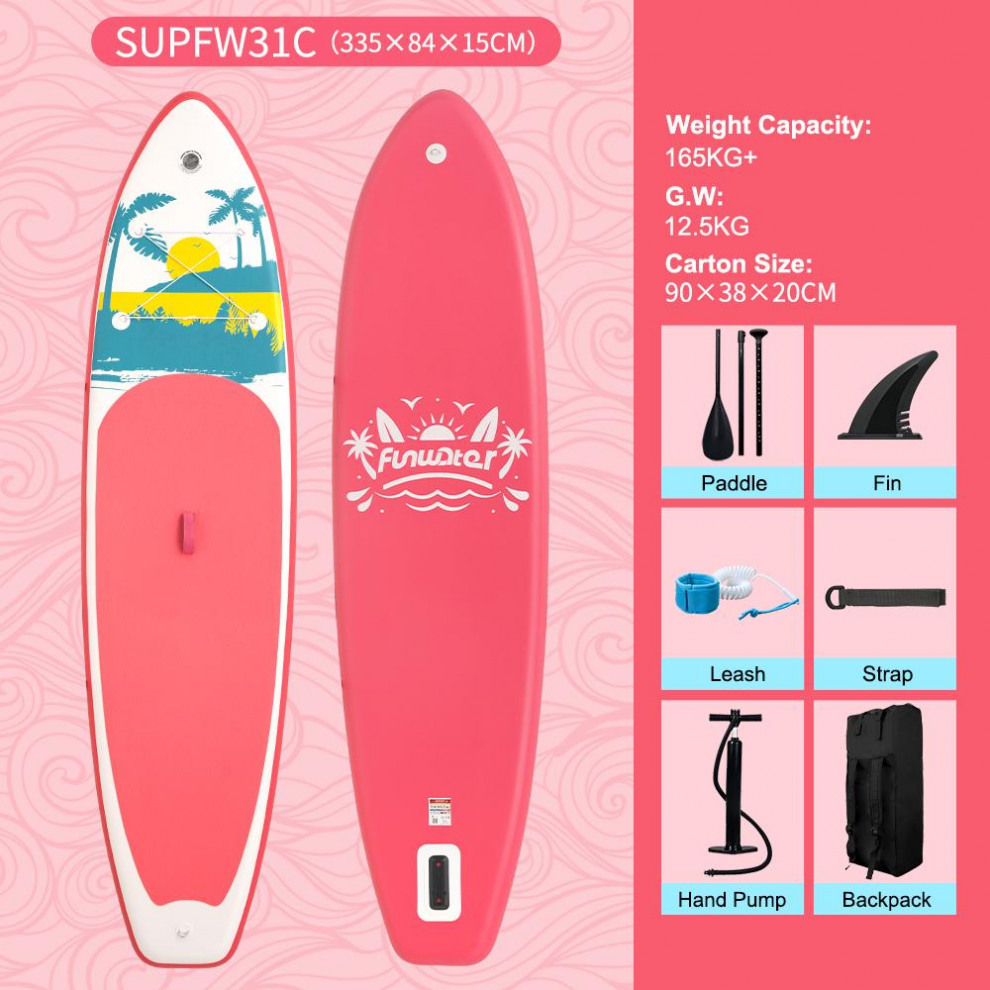 Сапборд SUPFW31C (335*84*15) розовый, код 78914