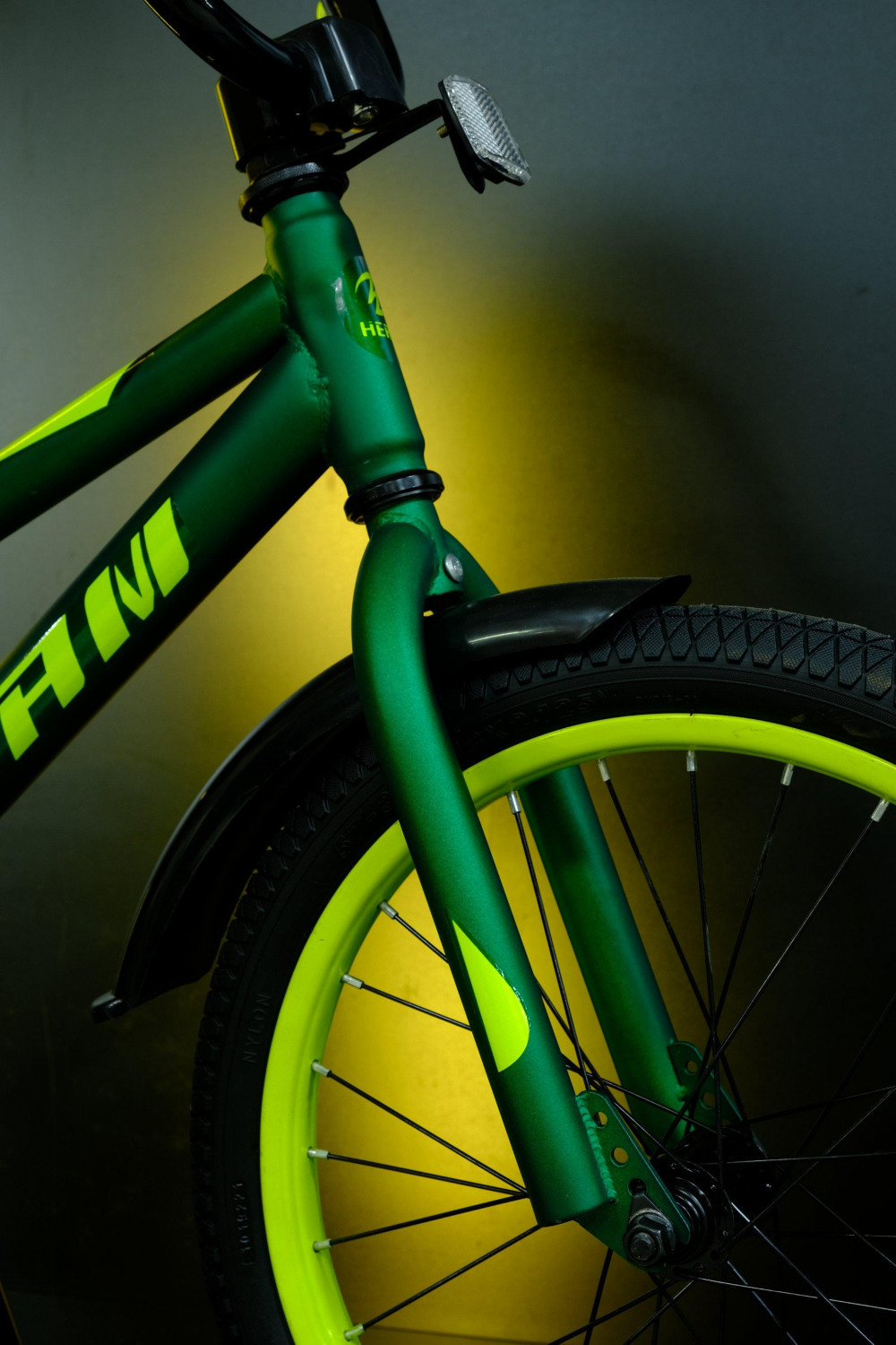 Heam Storm 18 Матовый Зелёно/Жёлтый