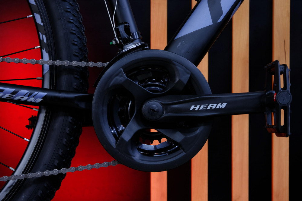 HEAM ALPHA 29 Prom Матовый Чёрный/Серый рама 19 (на рост 171-182)