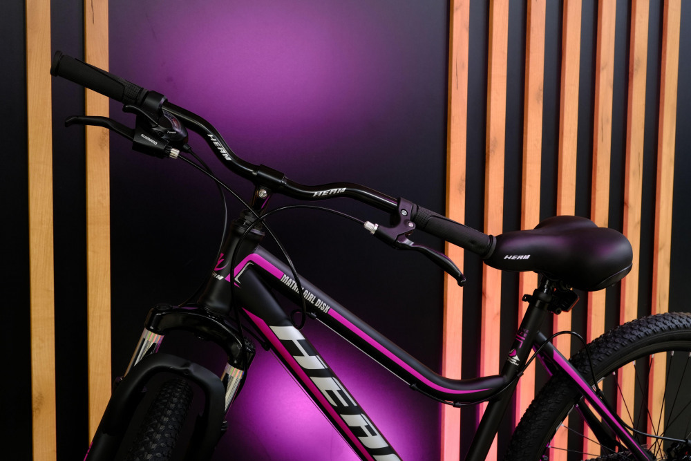 HEAM MATRIX 26 GIRL DISK Матовый Чёрный/Розовый рама 17 (на рост 155-173)